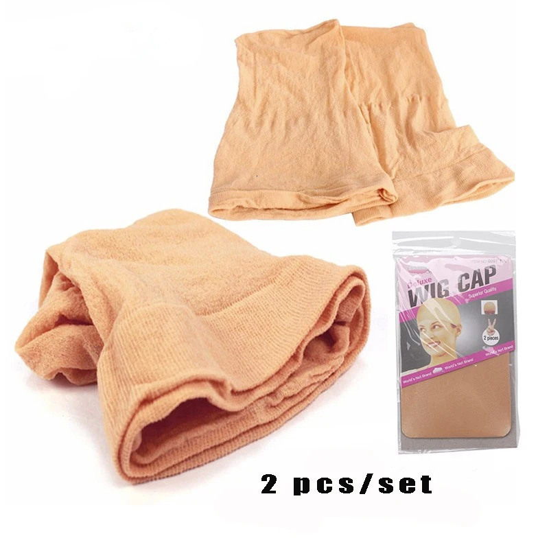 2 Pieces/Set Wig Cap Hair net for Women Hairnets Wig Nets Stretch Mesh for Wigs Free Size 250513