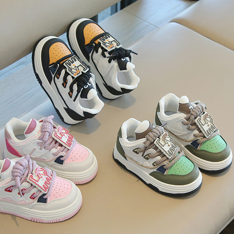 Toddler's Fashion Cartoon Casual Sports Shoes Kid's School Running Kidsnest Sneakers Child Trendy Board Shoes Sizes 5.5C-1Y K0659