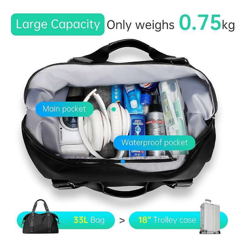 MARK RYDNE Large Capacity Waterprooof Travel Duffle Gym Bag Men