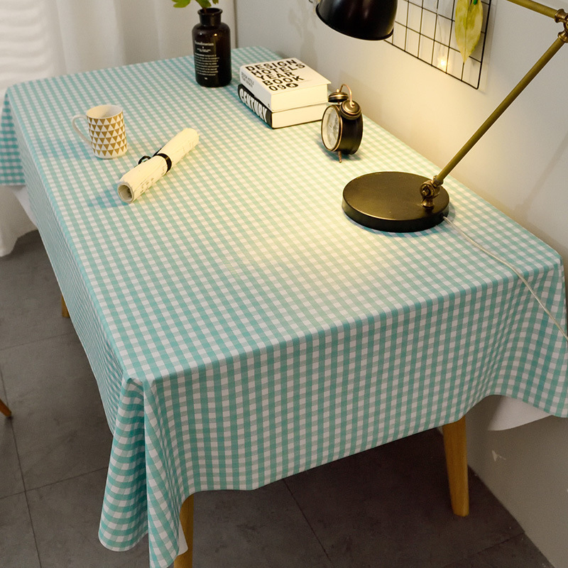 B327 solid color PVC tablecloth waterproof and oil-proof wash-free simple rectangular household fabric table mat restaurant tablecloth wholesale