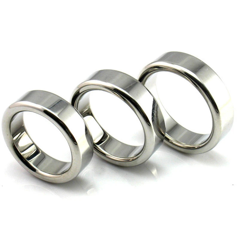 6 sizes Stainless Steel Male Penis Ring Ball Scrotum Stretcher Ejaculation Delay Metal Cock Rings BDSM Sex Toys For Men Cockring 250515