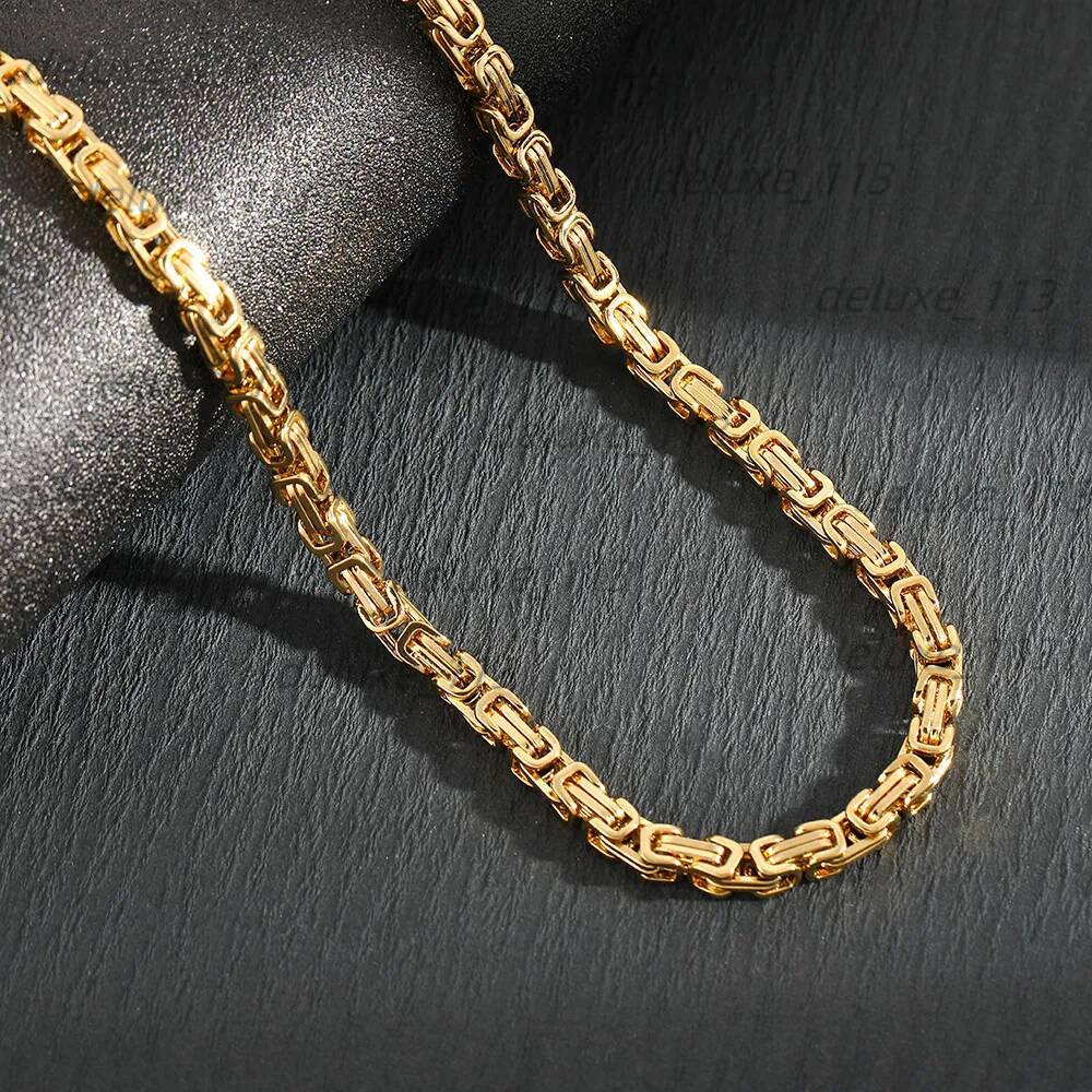 Necklaces Titanium Steel Hip Hop Personality Keel Necklace Gold Men Designer Chain