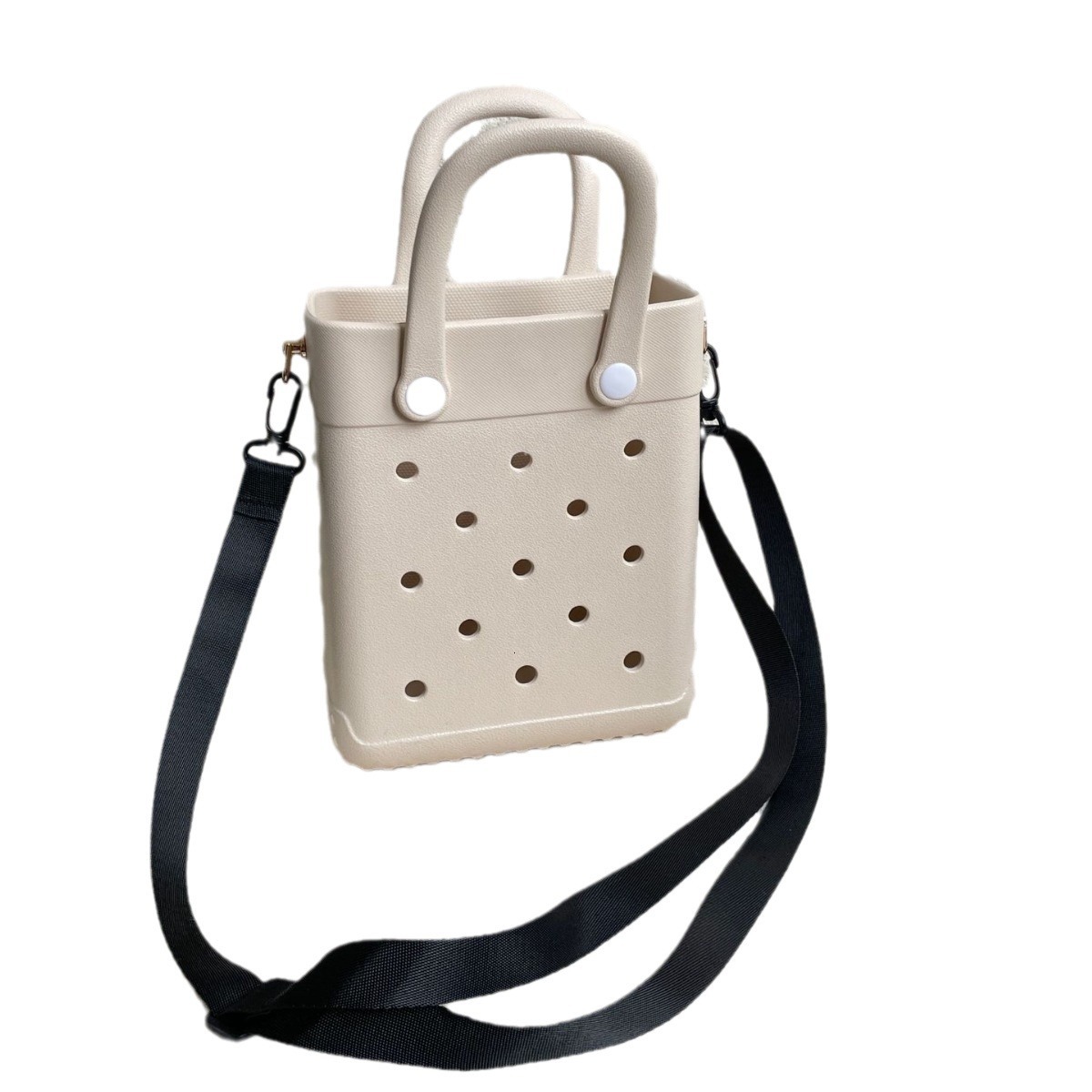 Women's EVA Portable Commuting Handbag Hole Storage Small Square Bag