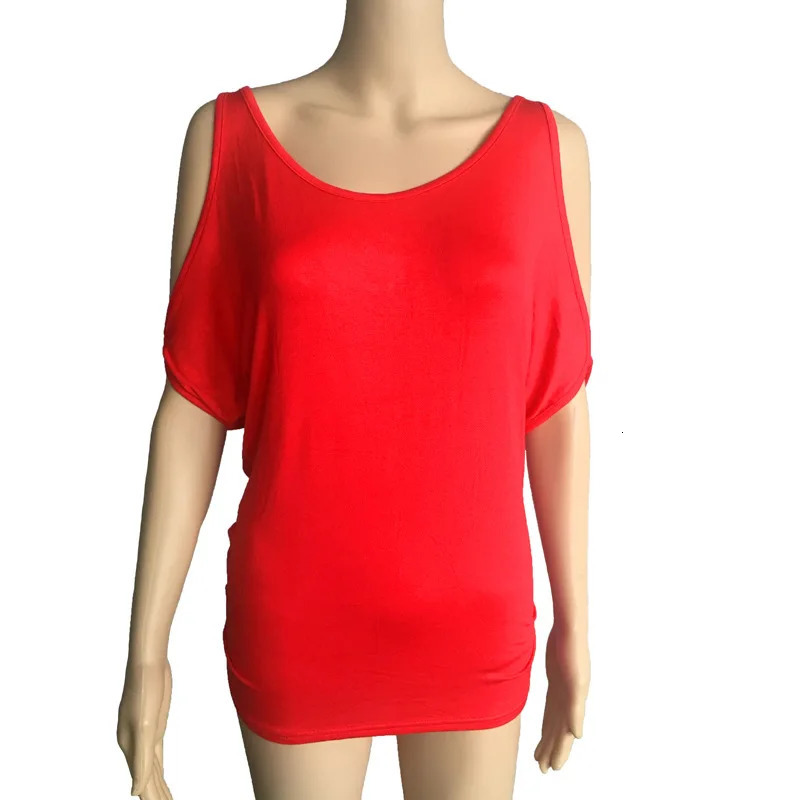 Plus Size Causal Batwing Sleeves Off Shoulder Loose T Shirt Women Oversize Bottoming Shirt Ladies Tee Shirt Tops Camisetas Mujer 250514
