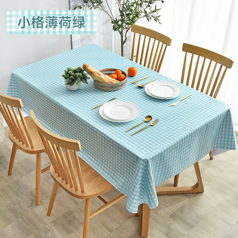 B403 waterproof tablecloth, oil-proof and wash-free new pvc table mat decorative table cloth home internet celebrity ins style coffee table cloth