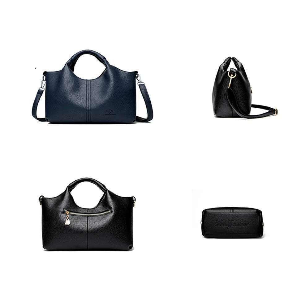 High Quality Soft Leather Women's Handbag Tote Fashion Women Shoulder Bag Trendy Female Commute Crossbody Bags Wallet