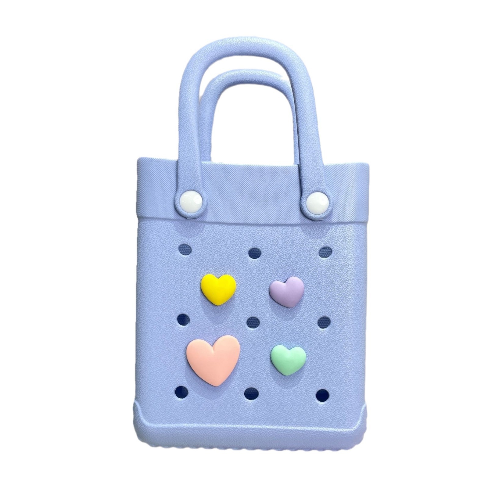 New Fashionable EVA Hole Mini Beach Handbag Waterproof, Fashionable, Portable DIY Storage, Hanging Decoration Small Bag