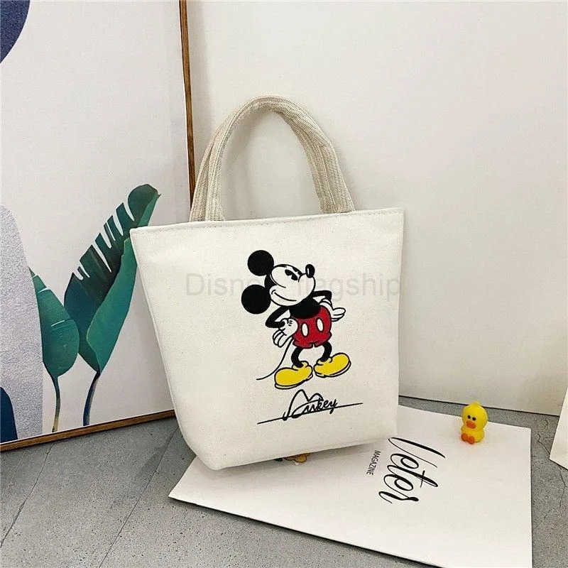 Disney New Mickey Handbag Oxford Cloth Womens Canvas Bag Womens Shoulder Handbag Mummy Bag Hand-carrying Small Cloth BagXJ250515