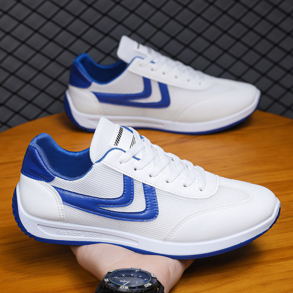Summer breathable casual student flat sole board small white men's shoes, daily sports and leisure shoes