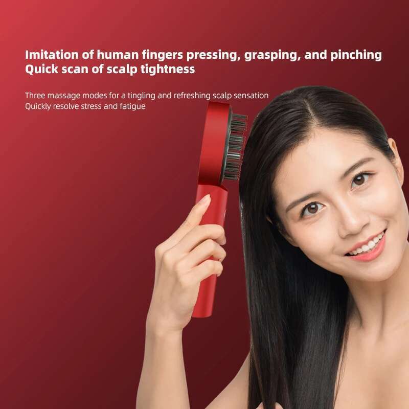 Electric massager hairdressing comb infrared light wave scalp applicator essence liquid nursing intr