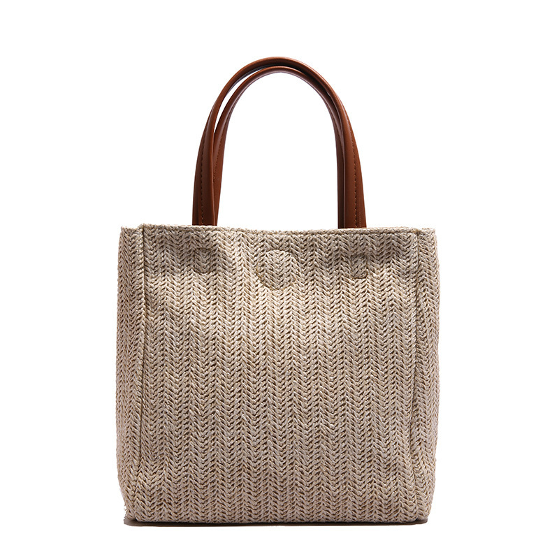 2025 New Summer Color Matching Versatile Hand Large Capacity New Free Delivery Designer Bag Simple Handbag Luxury Bag Straw Woven Tote Bag