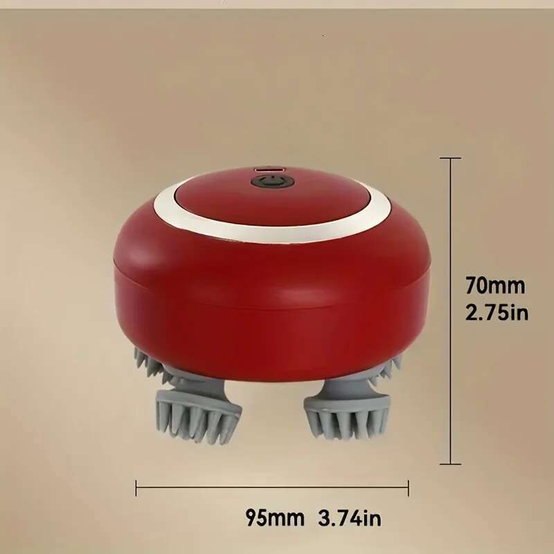 Head Massager, Scalp Massage Instrument, Household Pet Full Body Cat Kneading Meridian Therapy Instrument