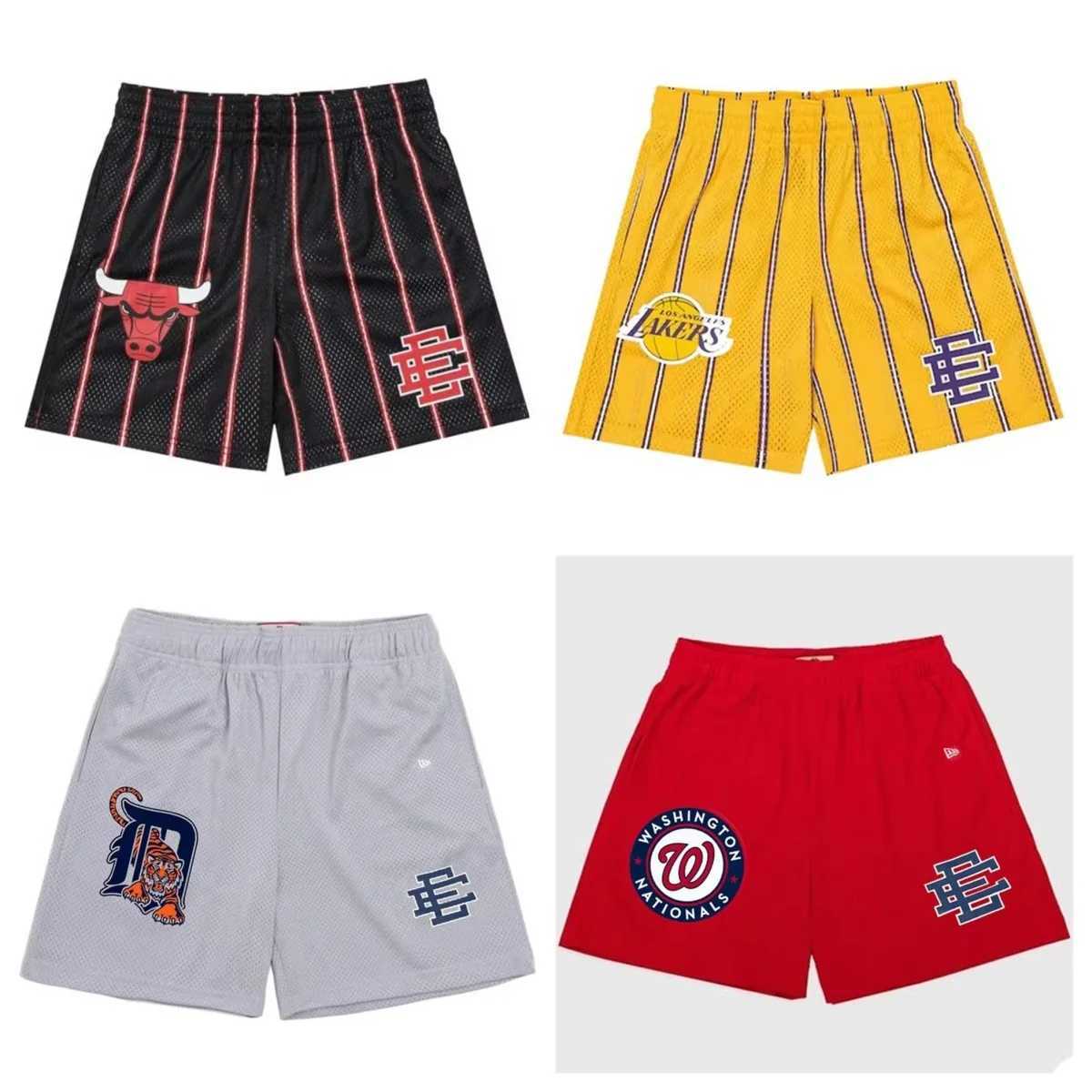 Men Gym Shorts Summer EE Basic Breathable Basketball Mesh Quick Dry Training Casual Boxer Bottom Sweatpants X25515