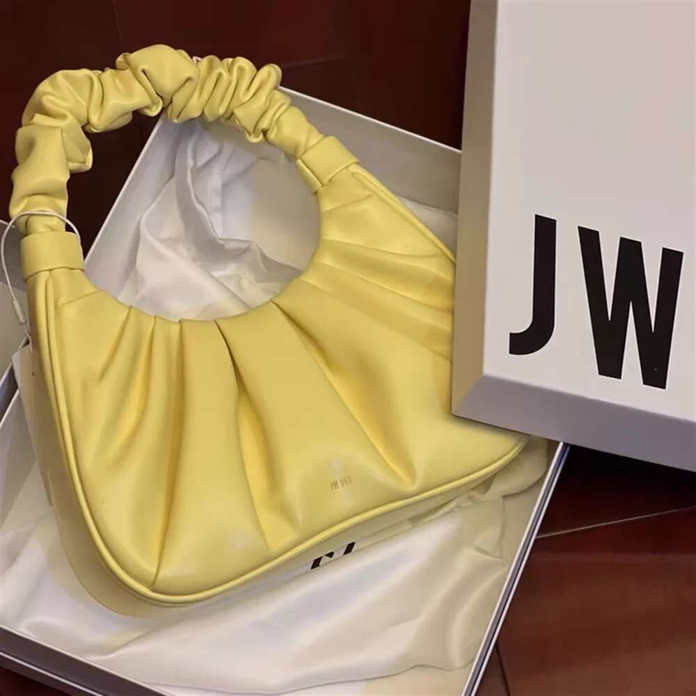 JW PEI Celebrity Inspired Pleated Underarm 2024 Trendy Foldable Commuter Shoulder Bag For Women Daily Use