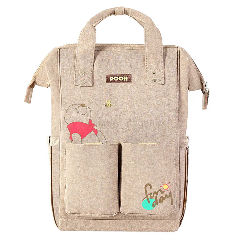 Disney Baby Diaper Backpack USB Bottle Insulation Heating Mummy Nappy Changing Bags For Baby Care Mom Stroller Oxford HandbagsXJ250515