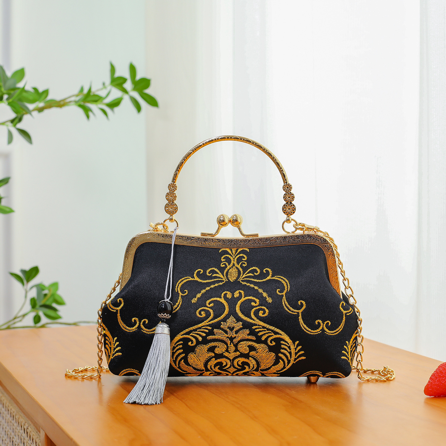 Top quality Brand High Quality Wind handbag, cheongsam womeg live streaming women's single shoulder crossbody bag, hand-held bag New Free Deliver