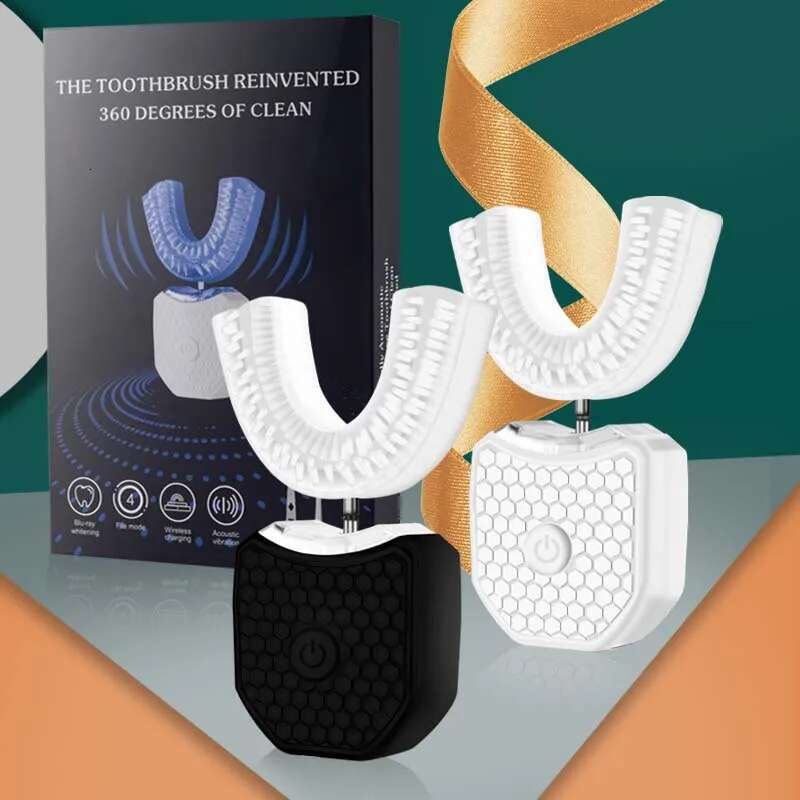 Dental Care U Shaped Ultrasonic Automatic Rechargeable Whitening Led Sonic Electric Toothbrush