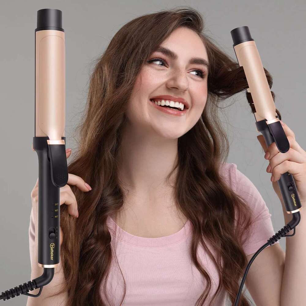 HATTEKER Professional Hair Brushes Straightener Electric Hot Curler Wet Dry