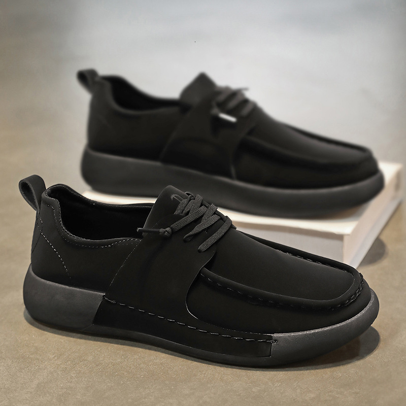 Men's 2025 spring suede one foot driving new men's casual bean shoes