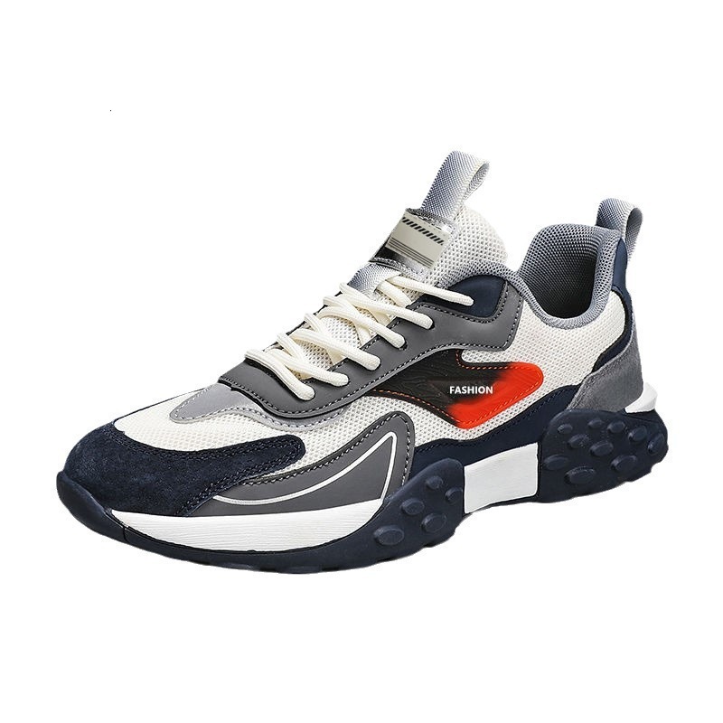 Men's 2025 autumn new mesh low top fashionable comfortable soft sole running men's casual sports shoes