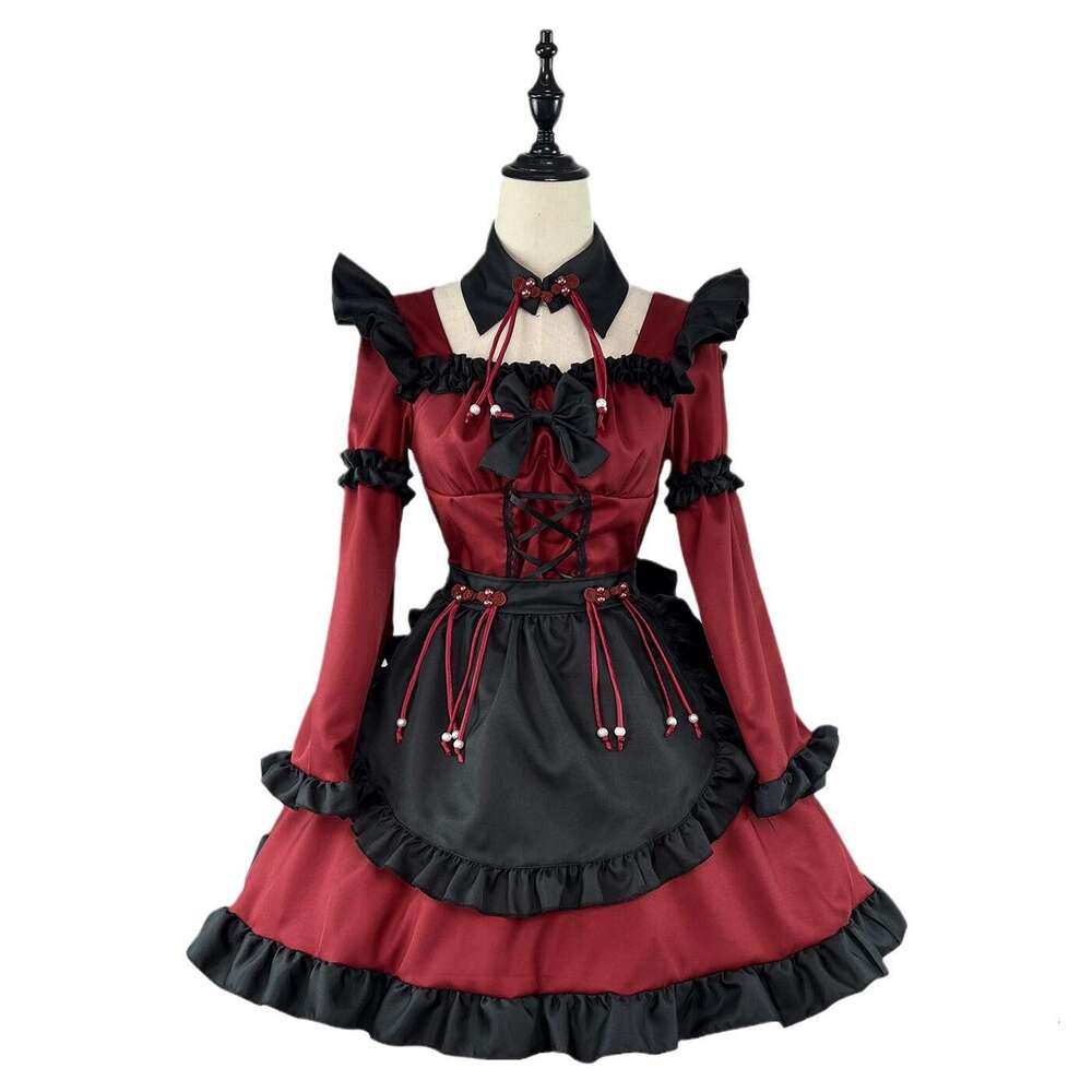 New style~Chinese style Gothic little devil Lolita maid dress anime COS costume performance