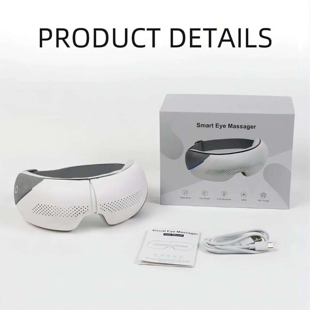 Newest Visible Massager Care Device Smart Airbag Compression Eye Massage Glasses with Bluetooth Music for Improve Sleep