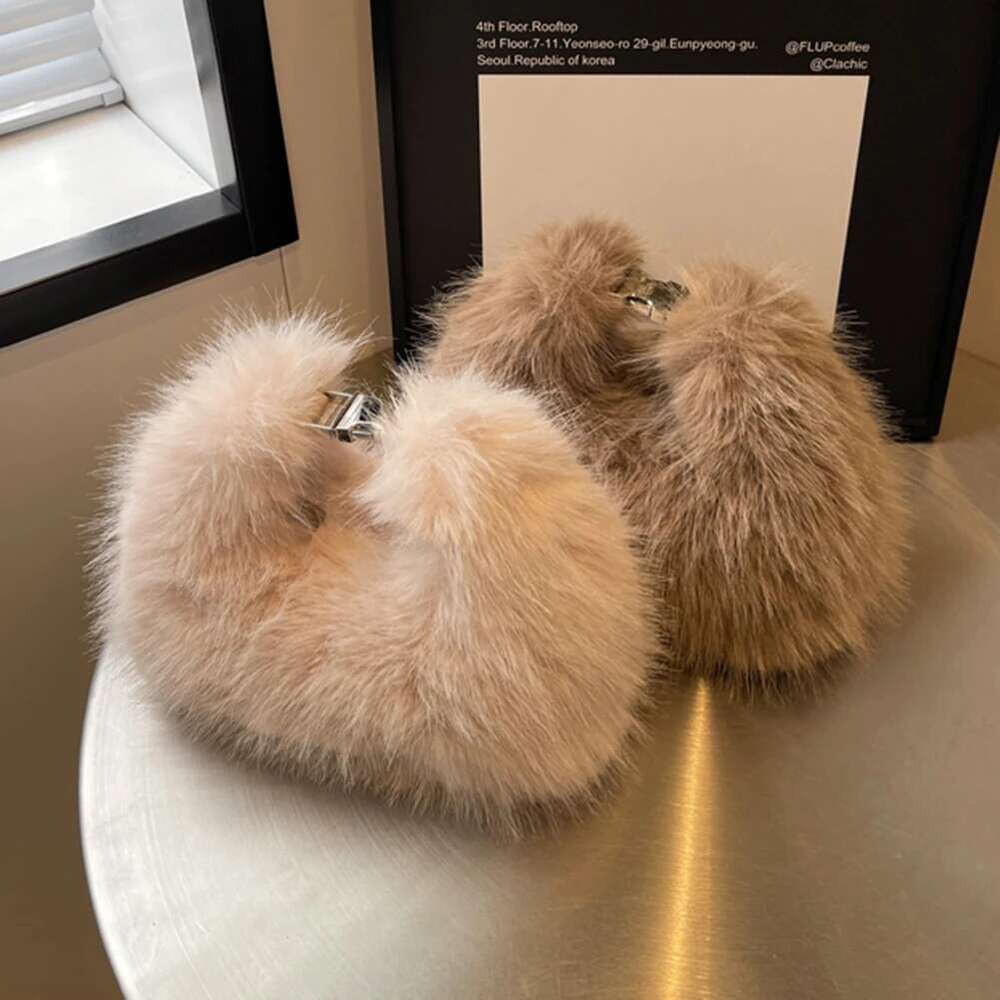 Shoulder Soft Fluffy Crossbody Faux Fur Handbag Winter Women's Bag 2024 Ladies Clutch Purse For Women