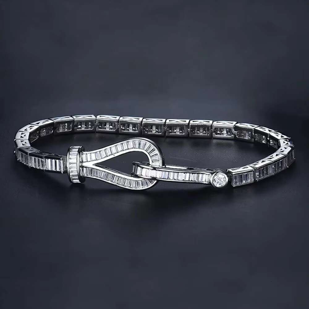 Wong Rain 100% Sterling Sier Lab Sapphire Gemstone Sparkling Bracelets Fine Couple Jewelry Anniversary Gifts Wholesale