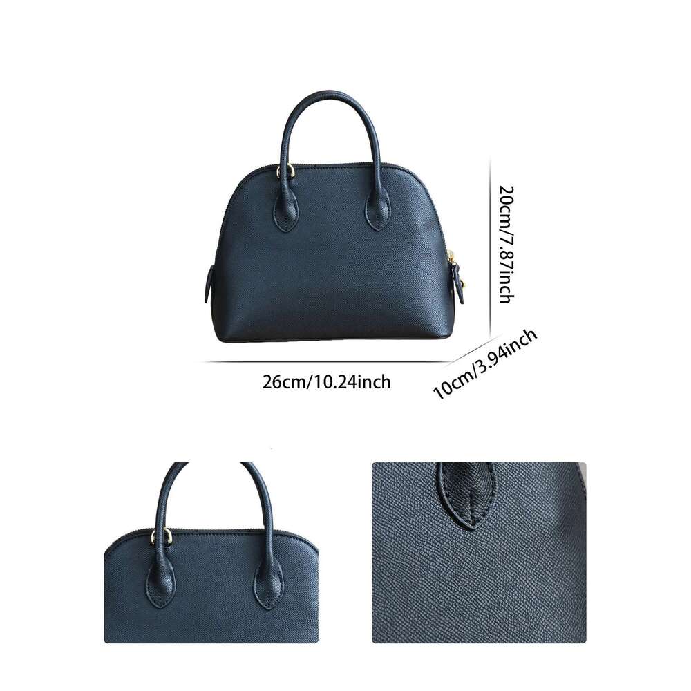new fashion handbags high quality shell large capacity handbag simple Joker diagonal PU leather bowling bag comm