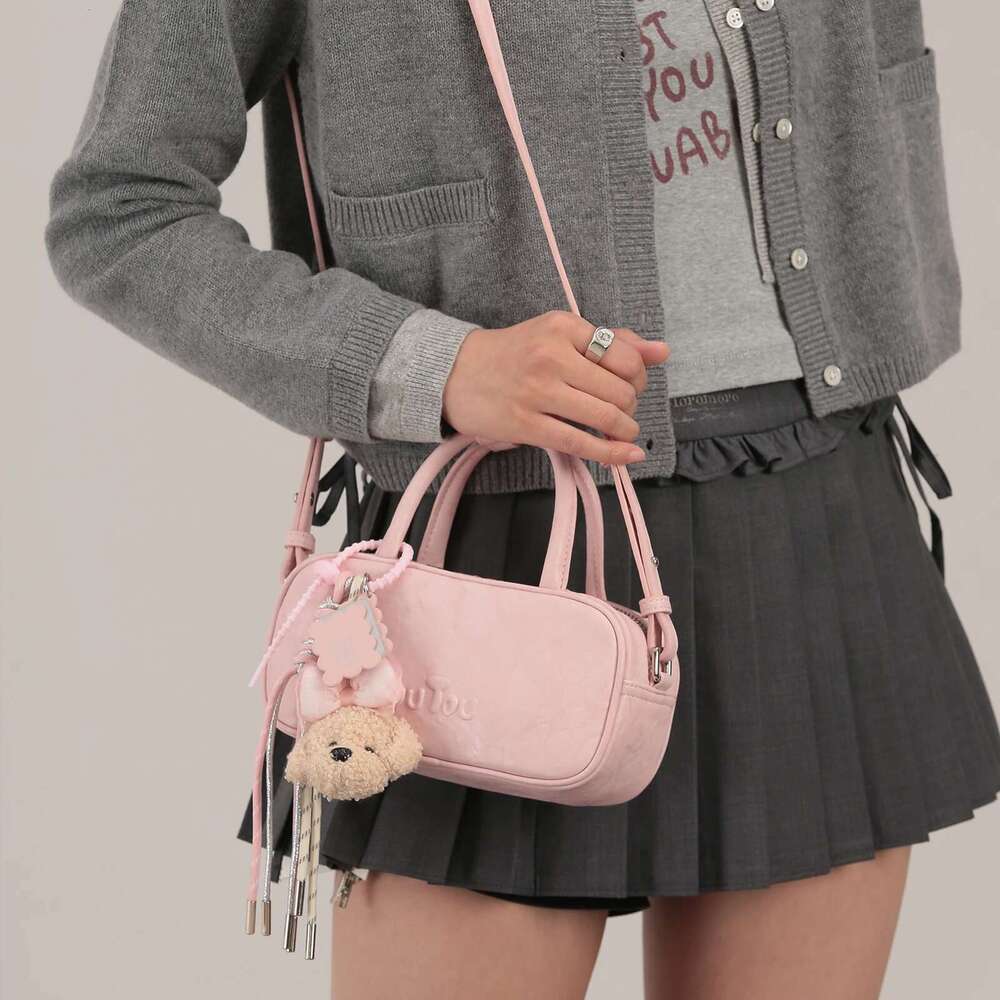 TOUTOU Boston Bowling Imitation Plant Tanning Premium Autumn Single Shoulder Handheld Crossbody Bag For Women Christmas Gift