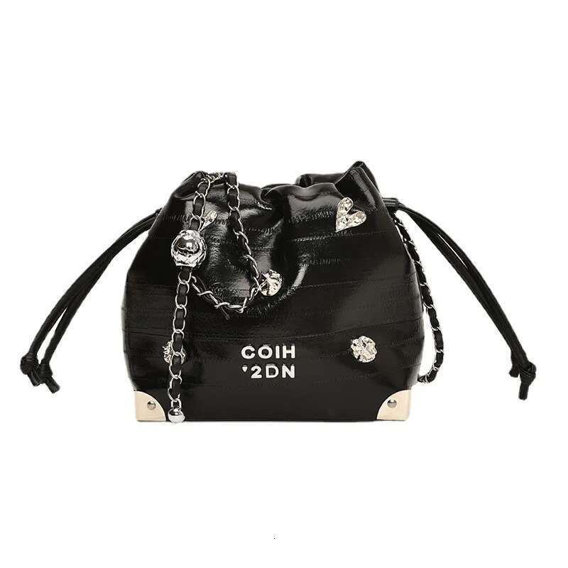 2025 New Stylish Sier Bucket Drawstring Design, High Quality Texture, Versatile Single - Shoulder & Crossbody Bag