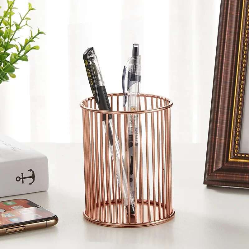 Cosmetic Make- Brush Organizer Make Tools Pen Makeup Cup Lipstick Nail Polish Dressing Table Holder Box