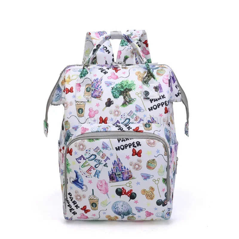 Disney Mummy Bag Large Capacity Maternity Backpack Fashion Stroller Bag Mummy Backpack Multifunctional Baby Diaper BagXJ250515