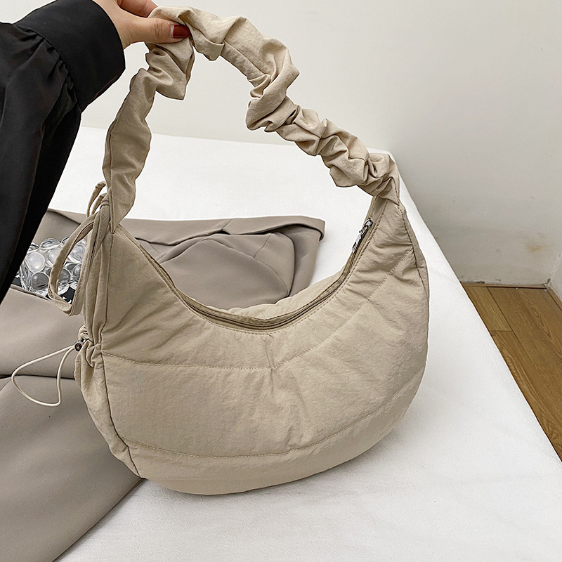 Free Delivery Designer Bag Down For Women Spring 2025 New Trendy Tote Casual Large Capacity Single Shoulder Saddle Luxury Bag