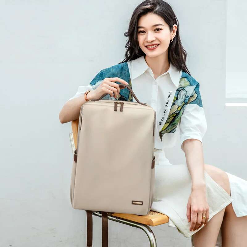 GOLF Casual Women Nylon Laptop Backpack 15 6 Inches Waterproof 14 Inch Back Pack Bag Multi Pocket Elegant High Quality
