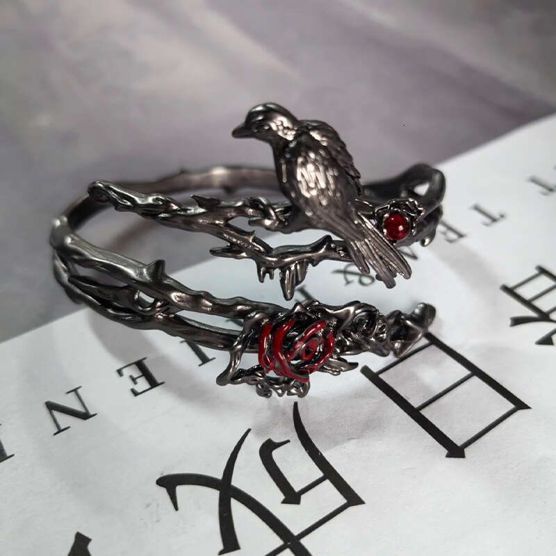 Thorn Series Bracelet Arm Ring Adjustable Sweet Cool Dark Spicy Girl Crow Red Rose Jewelry
