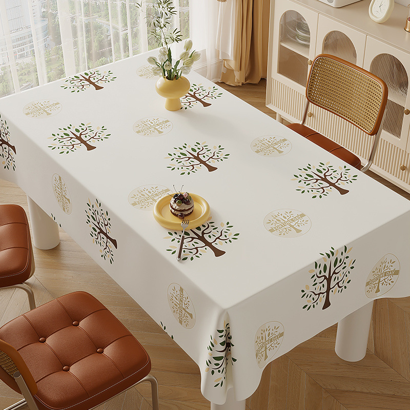 D306 light luxury tablecloth wash-free PVC pastoral American tablecloth 2024 coffee table mat supply chain factory wholesale