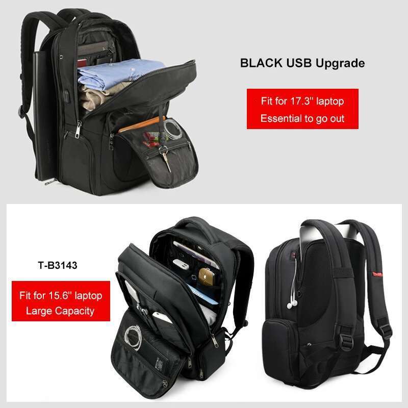 Tigernu 14 15.6 17.3Inch Laptop For Men Anti Theft Bags School Male Travel Backpack Knapsack