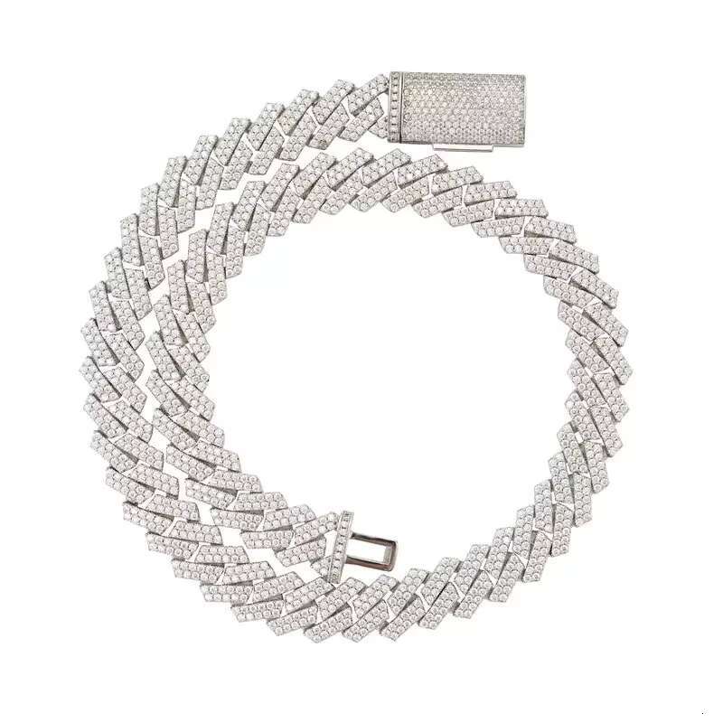 Cheapest Price Hip Hop 925 Sterling Silver 2mm 3mm 4mm 5mm 6.5mm VVS Moissanite Diamond Necklace Moissanite Tennis Chain