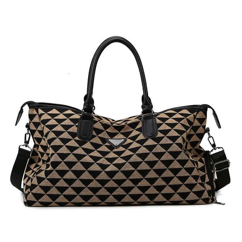 Large Size Geometric Pattern Travelling High Quality Travel Man Brand Big Square Casual Hand Lage Travel Bag
