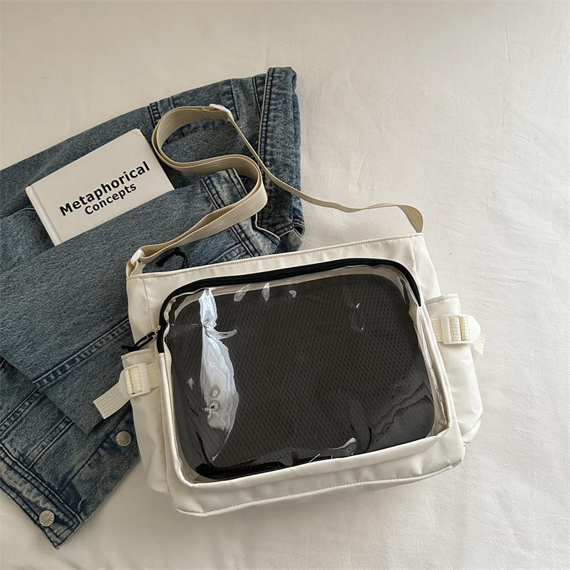 2025 Spring/summer Ins Style Transparent Luxury Bag Campus Versatile Large Capacity Simple Single Shoulder Crossbody New Free Delivery Designer Bag Fo