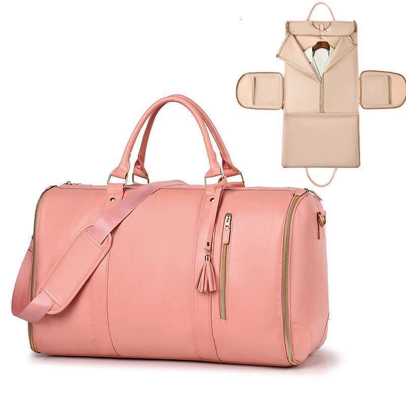New Women's Folding Suit Travel PU Hand Lage Multi Functional Waterproof Storage Large Capacity Men's Bag