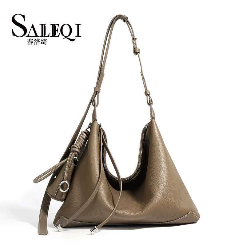 Genuine Leather Niche Large Capacity Commuter Tote Designer High Quality Shoulder Underarm Bag Fashion Handbag Female