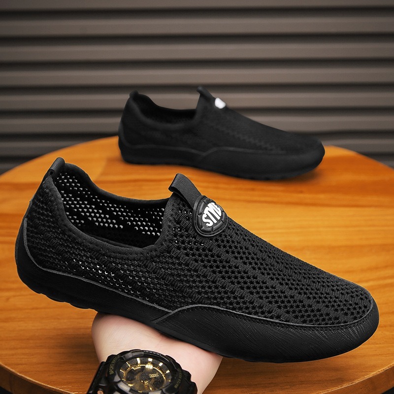 Men's summer new breathable low cut casual lazy people, lightweight and fashionable men's shoes for one foot