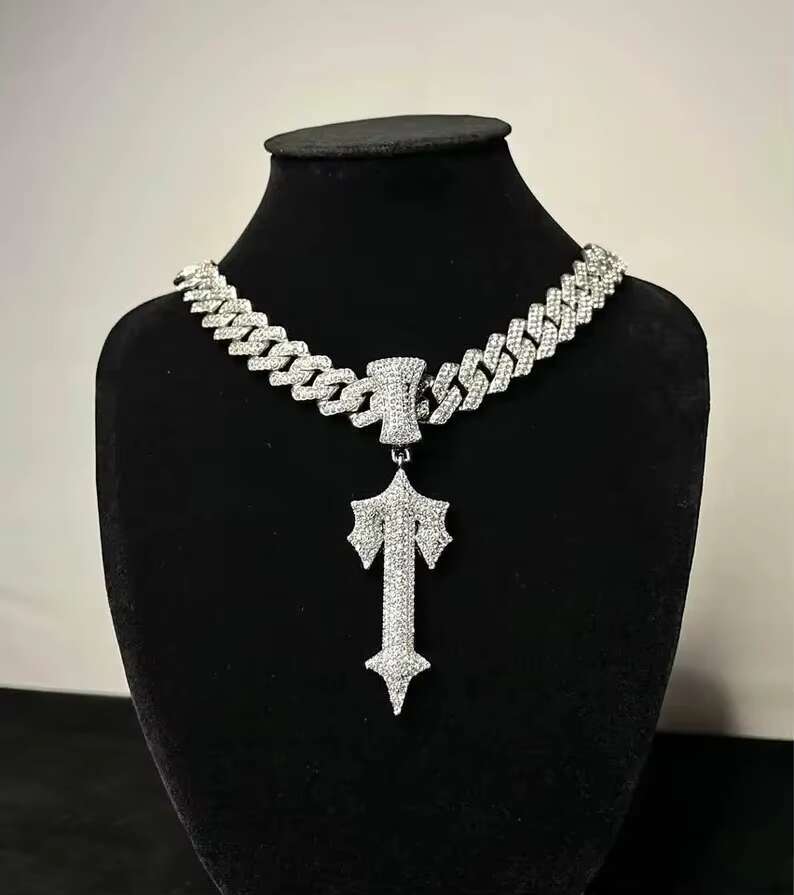 Hot Sale Hip Hop Men Jewelry Sier Gold Platted Dia C Pendant Necklace for Gift