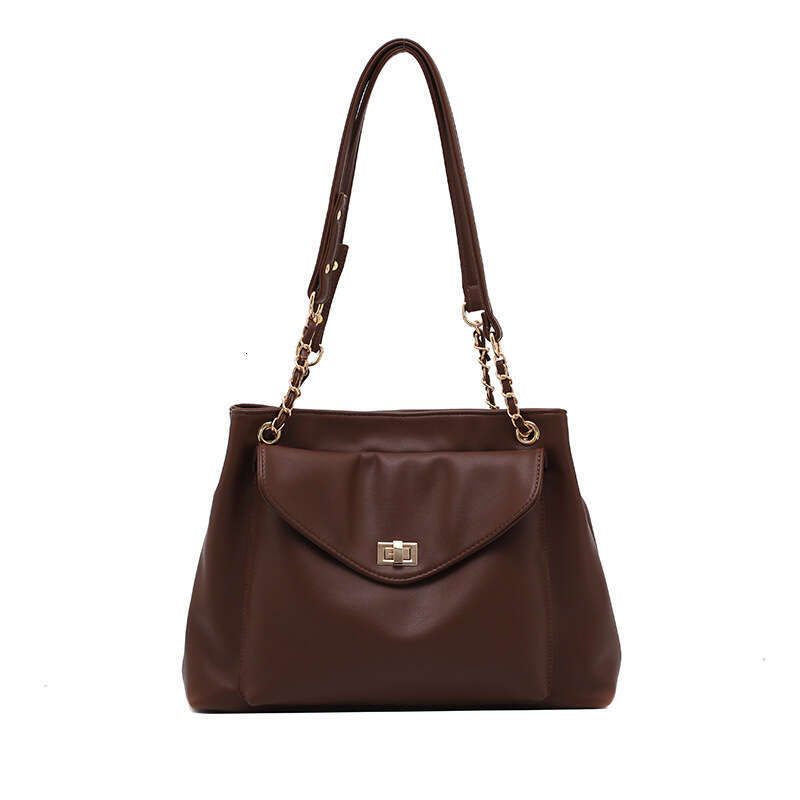 Bag women's new small fragrance style large capacity fashionable tote ins simple commuting shoulder crossbody bag