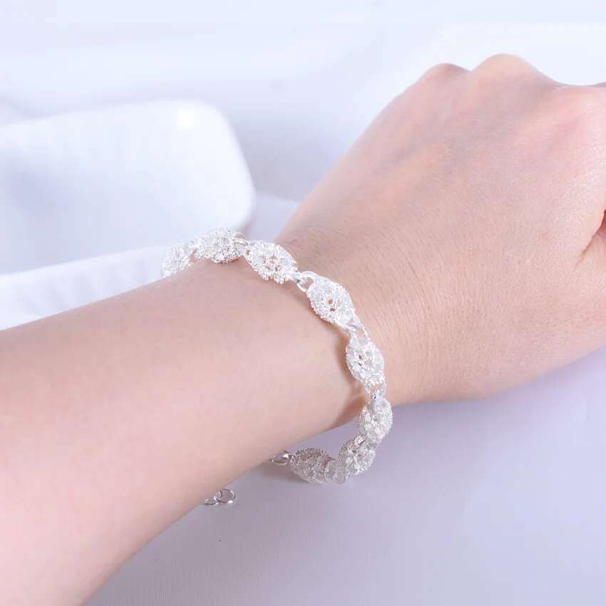 Fashion Sterling Sier For Women Original Designer Hollow Lantern Ball Charm Bracelets Beautiful Jewelry