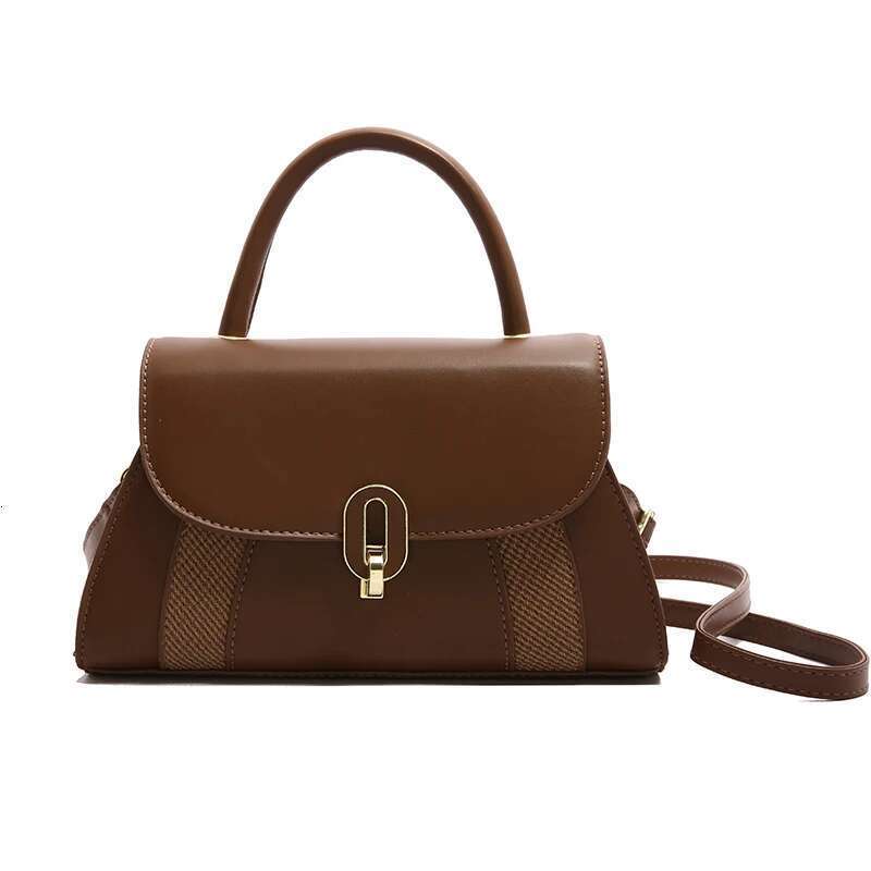 Minimalist Chic Shopper Bag For Women Vintage Leather Crossbody Purse Elegant Designer Tote With Letter