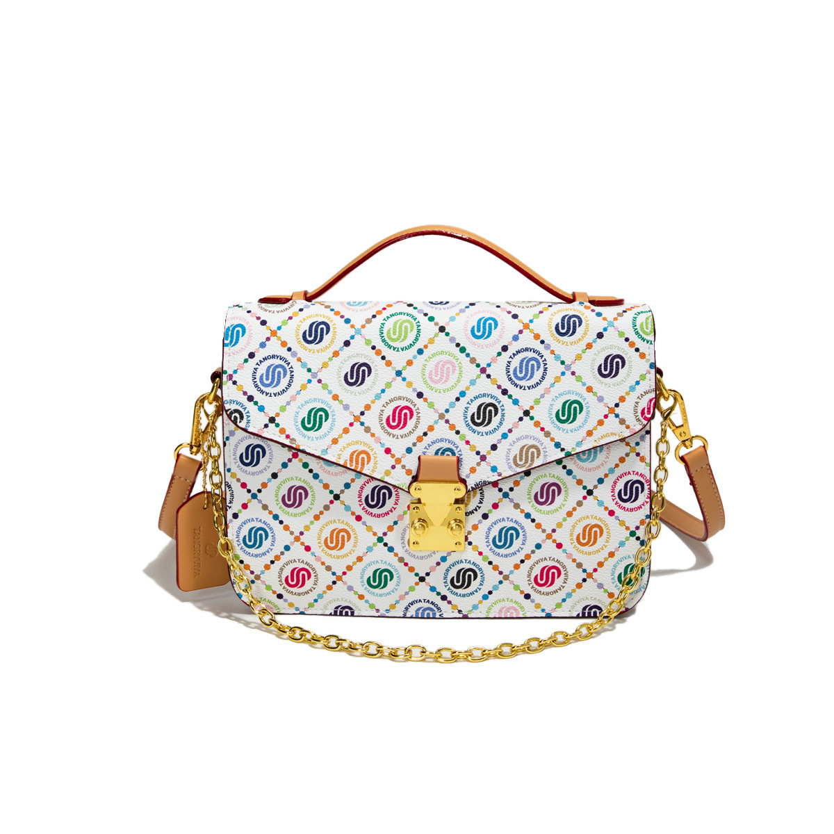 Top Quality New Free Delivery Designer Bag For Spring And Summer Dopamine Color New Small Square Fashionable Women's Bag Multifunctional Printed 