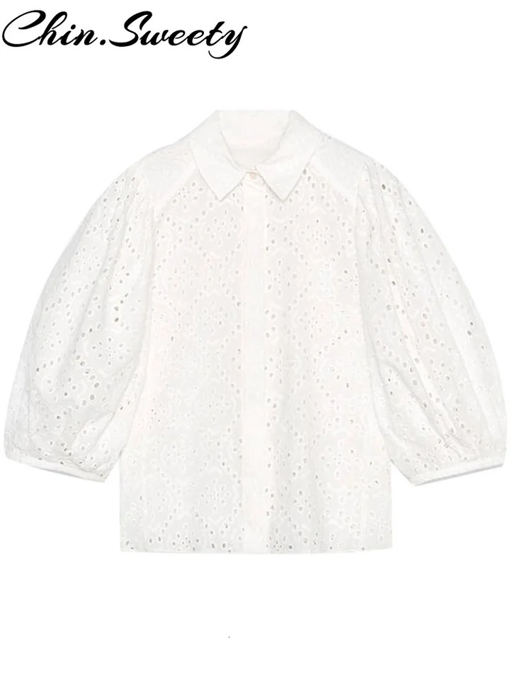 Casual White Shirt Skirt Women Outfit y Three Sleeve Top Patchwork Zippers Pleated Skirts Summer Elegant Lady Set 250515